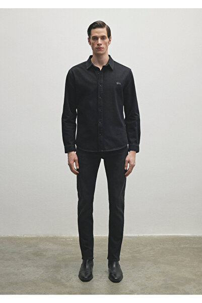 Mavi Roy Lux Μαύρο Anthracite Jean πουκάμισο Slim Fit / Slim Cut 0210496-82410