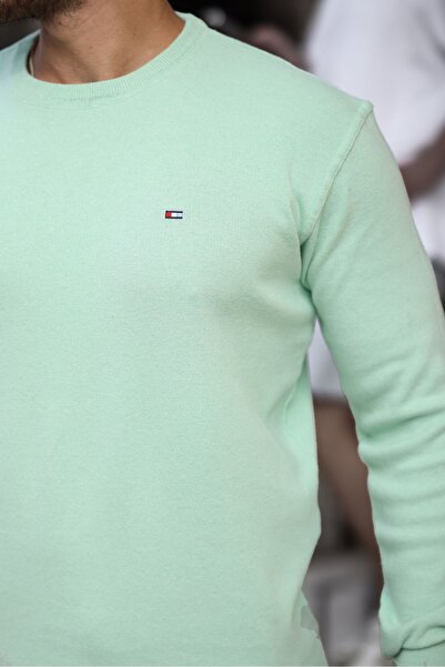 comstar Чоловічий светр з бавовняного трикотажу з круглим вирізом