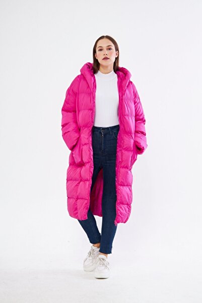 comstar Women's Hooded Long Oversize Puffer Coat