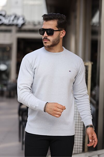 comstar Чоловічий светр з бавовняного трикотажу з круглим вирізом