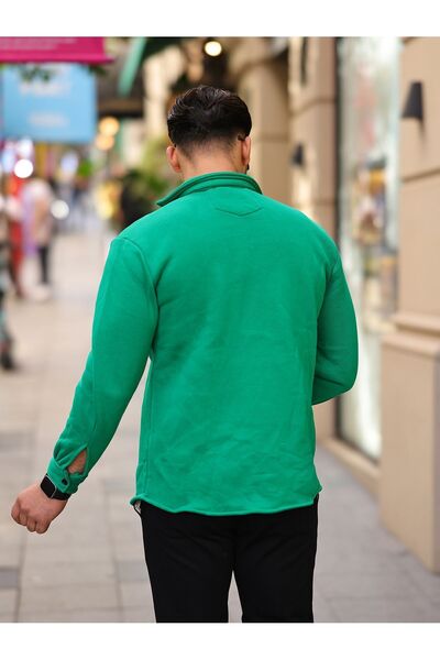 comstar Чоловіча базова зимова зручна сорочка з довгими рукавами, зелена, вільного крою