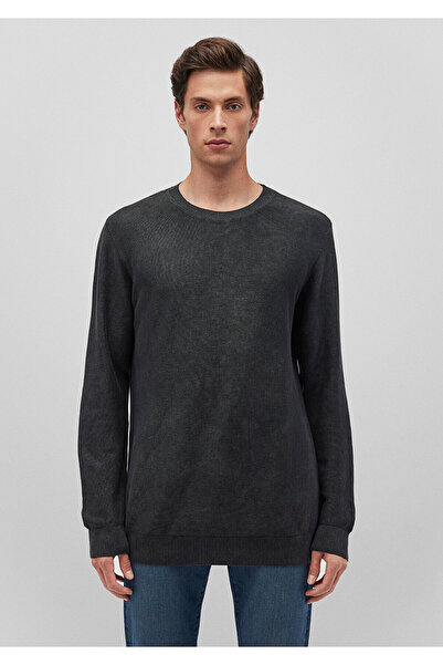 Mavi Bisiklet Yaka Antrasit Basic Kazak Slim Fit / Dar Kesim 070803-34314