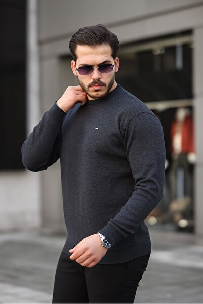 WOWA COMPANY Πλεκτό πουλόβερ με λαιμόκοψη