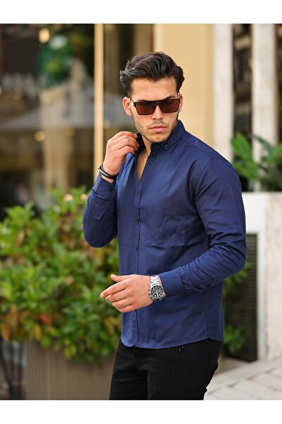 WOWA COMPANY Чоловіча класична сорочка Slim Fit