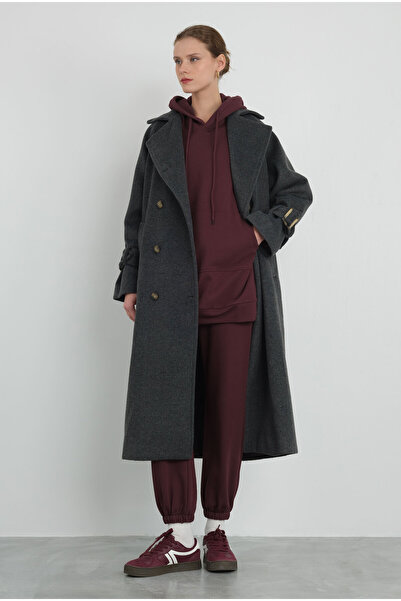 HEQA Uzun Kruvaze Kaban Antrasit