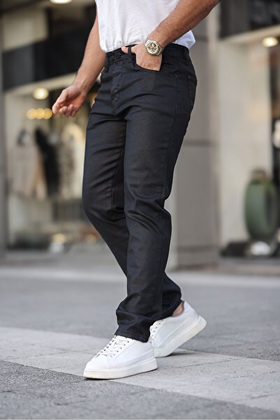 comstar Men's Stretchy Basic High Waist Black Skinny Jeans