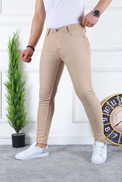 comstar Men's Slim Fit Lycra Denim Denim Trousers Jean