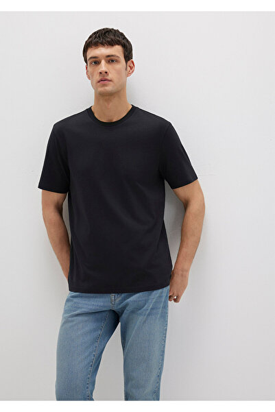 Mavi Μαύρο μπλουζάκι από οργανικό βαμβάκι Regular Fit -066483-900