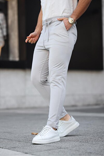 comstar Чоловічі ткані штани з еластичним поясом, базові, вузькі, сірі