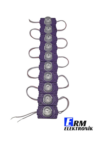 ERM 12v 1.5w Manda Tip Modül Led – Mor Işık | Su Geçirmez | Tabela Ve Dış Mekan Aydınlatma (10 ADET)