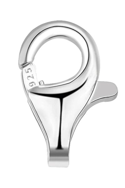 bymissmücevherat 925 Ayar Gümüş Kolye ve Bileklik Kilidi Armut Model 1 Adet 5 Mm