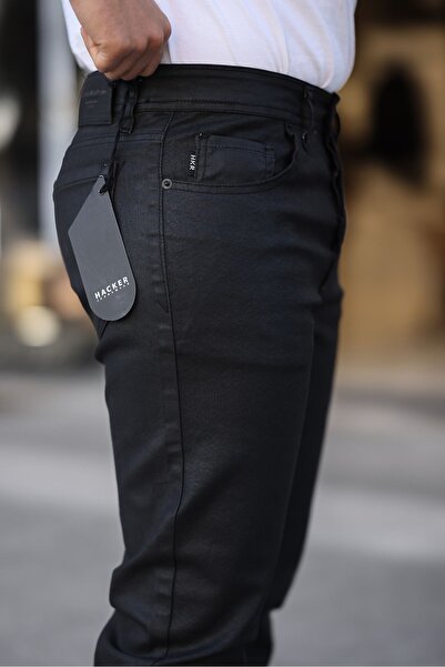 comstar Men's Stretchy Basic High Waist Black Skinny Jeans