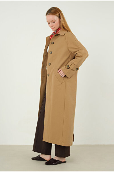 HEQA Camel Тренч з подвійними погонами