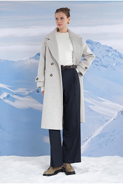 HEQA Аполет Детальний Пальто - Колір слонової кістки