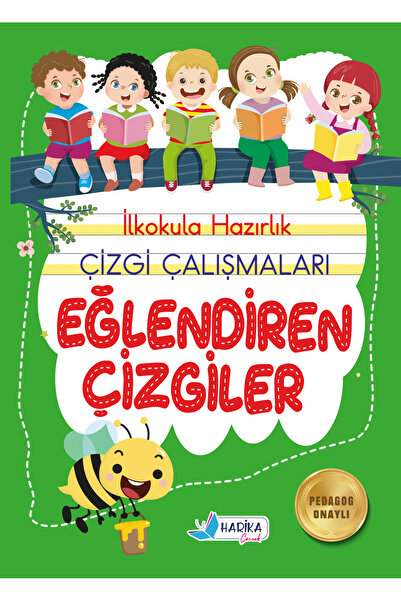 Harika Kitap 5-6 Yaş İlkokula Hazırlık Çizgi Çalışmaları Seti 5 Kitap 160 Sayfa