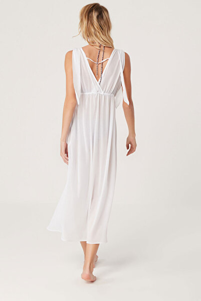 Kom Γυναικείο Λευκό Σουγκάρ Παρέο