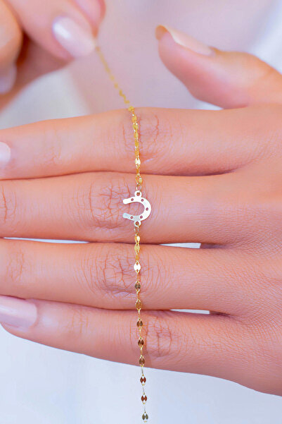 Bayar Gold 14 Ayar Altın Şans Aynalı Zincir Bileklik