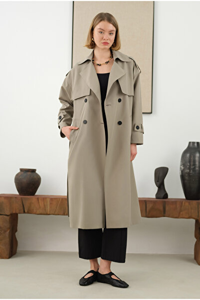 HEQA Μακρύ Κλασικό Καμπαρντίνα και Βιζόν