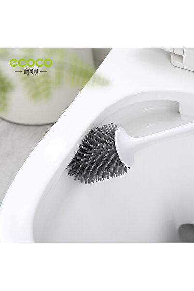 Miecoco Silicone Wall-Mounted Toilet Brush Gray White