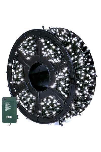 SIKS Instalație liniară de Crăciun, interior/exterior, rolă de 50 m, 8 efecte...