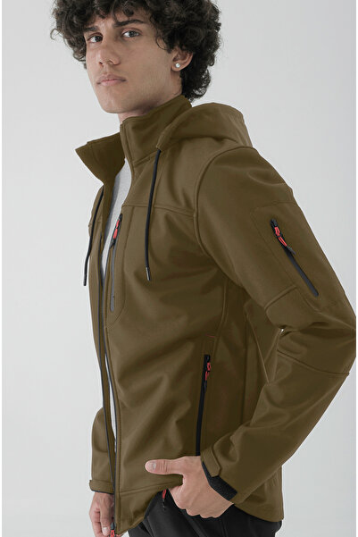 Longberg Чоловічий знімний капюшон Softshell куртка