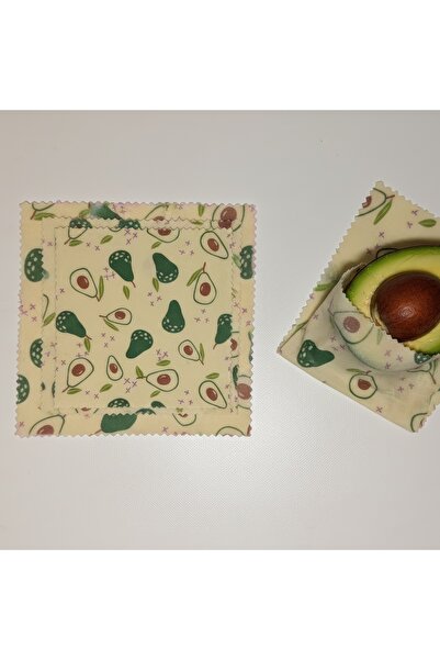 Apithecary Shopexxtra Food Storage Cloth - Avocado Pattern, Waxed, Multi-Purpose, 33X100Cm