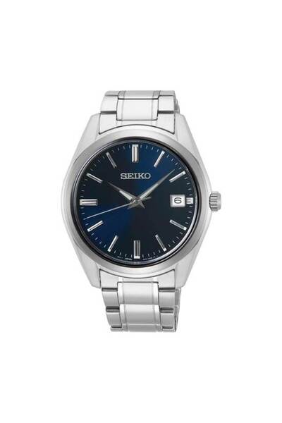 Seiko SUR309P Quartz Çelik Gri Lacivert Kadran Safir Cam 40 mm Erkek Kol Saati