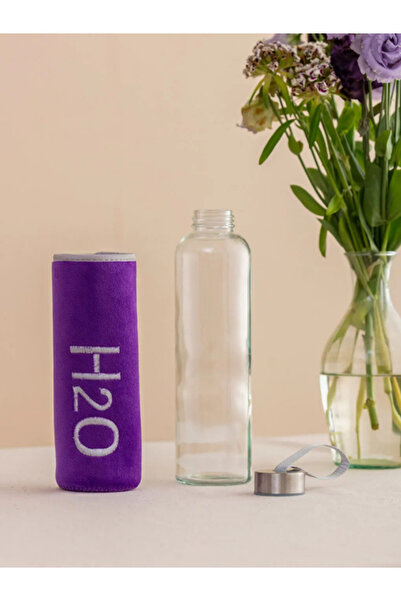 Dörtel Tedarik H2O Glass Flask with Plush Cover 600 ml