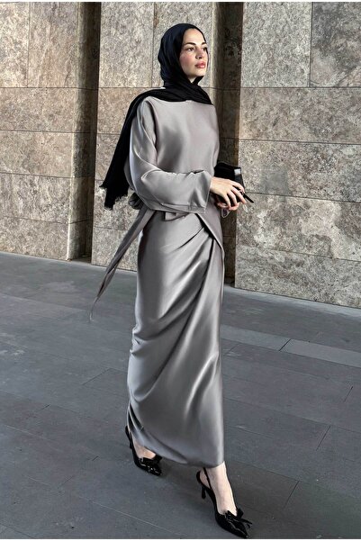 HEQA Rochie de bază din două piese afumată