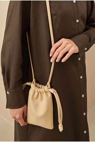 HEQA Mini Kese Çanta Tereyağ