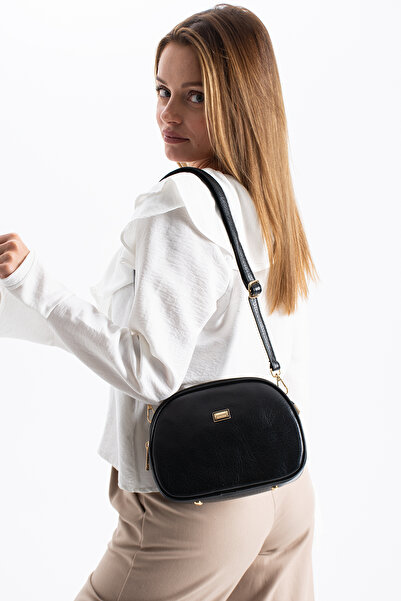 Sanmorris Women's Faux Leather 4-Compartment Adjustable Crossbody and Shoulder Bag