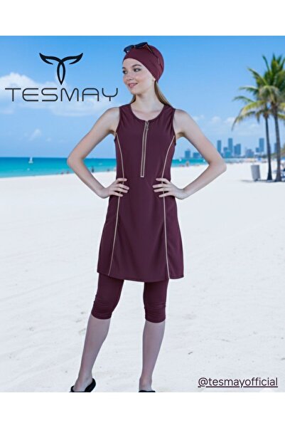TESMAY SEMI COVER TESETURY SWIMSUIT