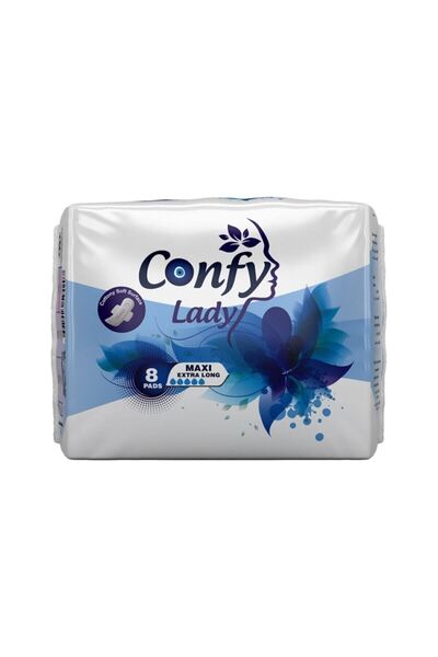 Confy Lady فوط صحية ماكسي اكسترا لونج 8 قطع