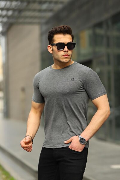 comstar Ανδρικό μπλουζάκι Basic Summer Crew Neck Casual Smoked