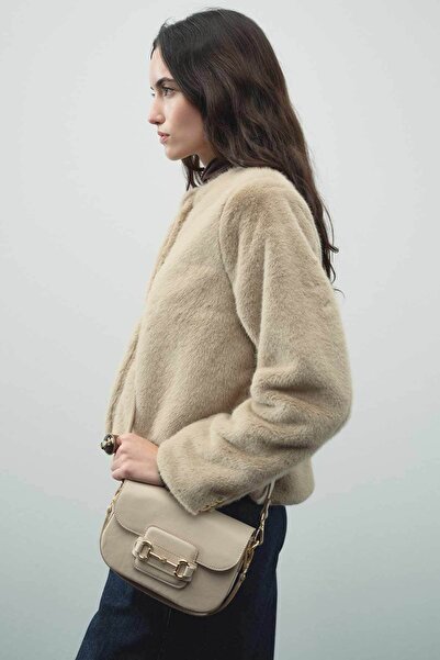 Hooopstore Metal Buckle Closure Bag - Mink