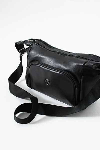 Sanmorris Women's Adjustable Crossbody Strap Multi-Pocket Faux Leather Shoulder Bag