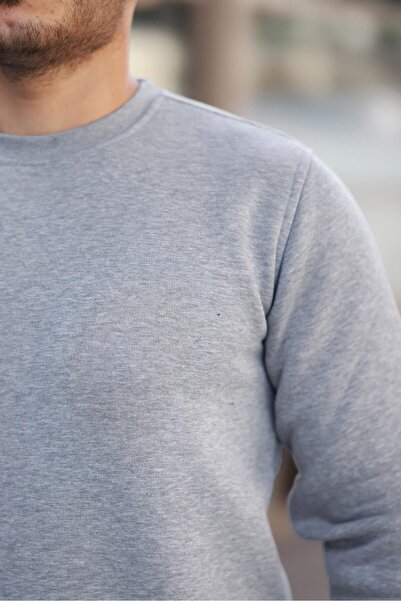 comstar Чоловічий оверсайз базовий бавовняний зимовий сірий светр