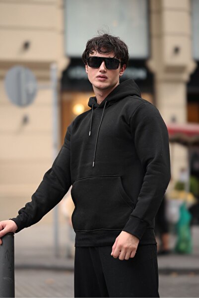 comstar Чоловічий капюшон з кишенями Basic Чорний Світшот