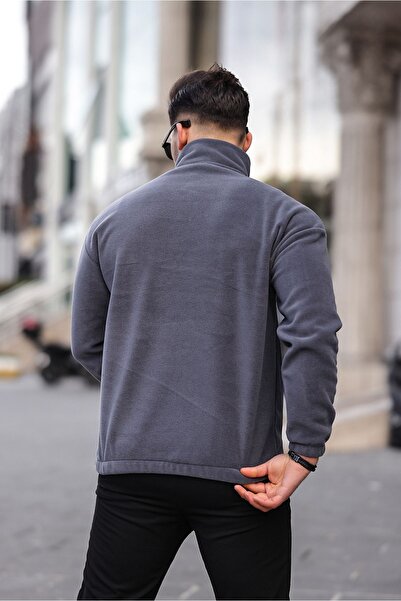 comstar Чоловічий светр з напівзастібкою та коміром Basic Füme Polar Sweat