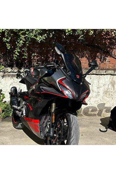 Motiker CF Moto 450SR Ön Kafa Karbon Sticker Etiket Modeli