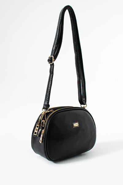 Sanmorris Women's Faux Leather 4-Compartment Adjustable Crossbody and Shoulder Bag