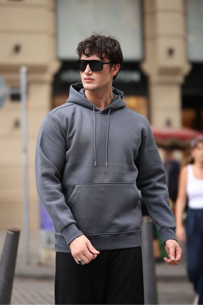 comstar Чоловічий капюшон з кишенями Basic Фума Світшот