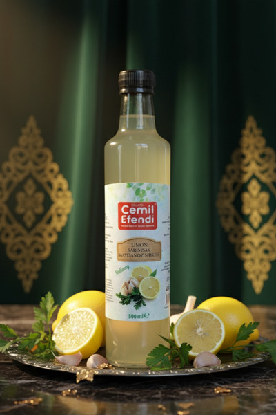 Cemilefendi Limon Sarımsak Maydanoz Sirkesi 500 ml Katkısız