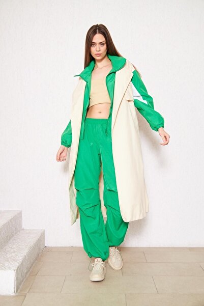 comstar Trench de damă oversize Garnilli dublă culoare