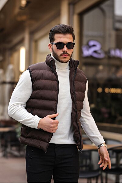 TREND YAŞAR Мъжка черна пухена жилетка COMSTAR