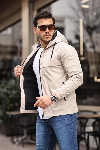 comstar Чоловічий водонепроникний плащ з підкладкою, капюшоном і кишенями