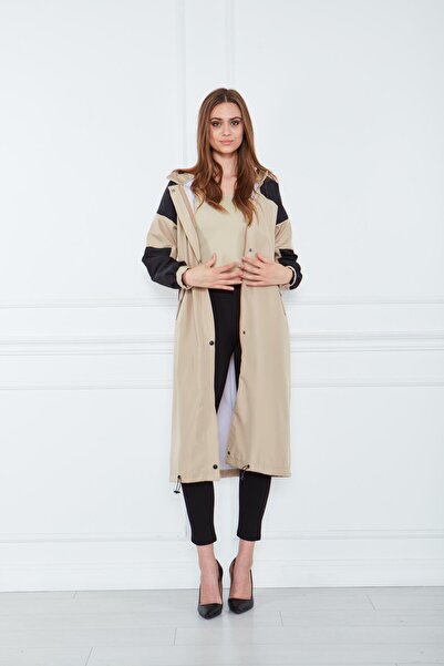 comstar Жіночий двоколірний тренч з поясом