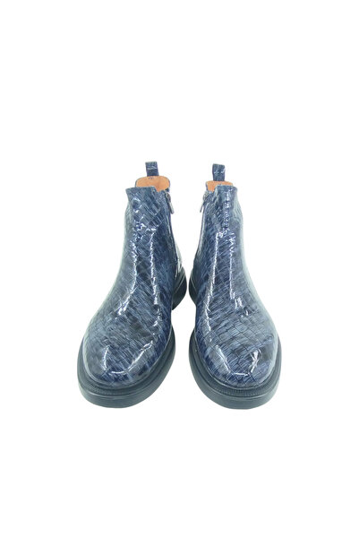 Oneka Shoes 20241240KCH13 Erkek Günlük Bot Chelsea Lacivert kroko