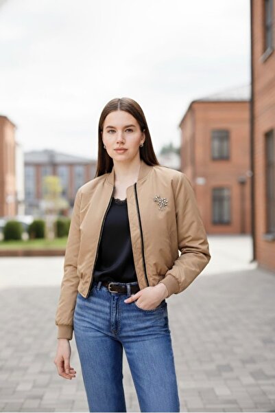 Ravencia Жіноча преміум-куртка-бомбер