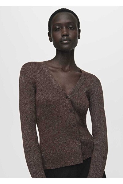 MANGO Woman Kanal örgü cardigan